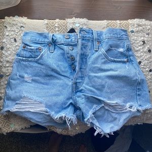 Levi’s 501 high waisted shorts